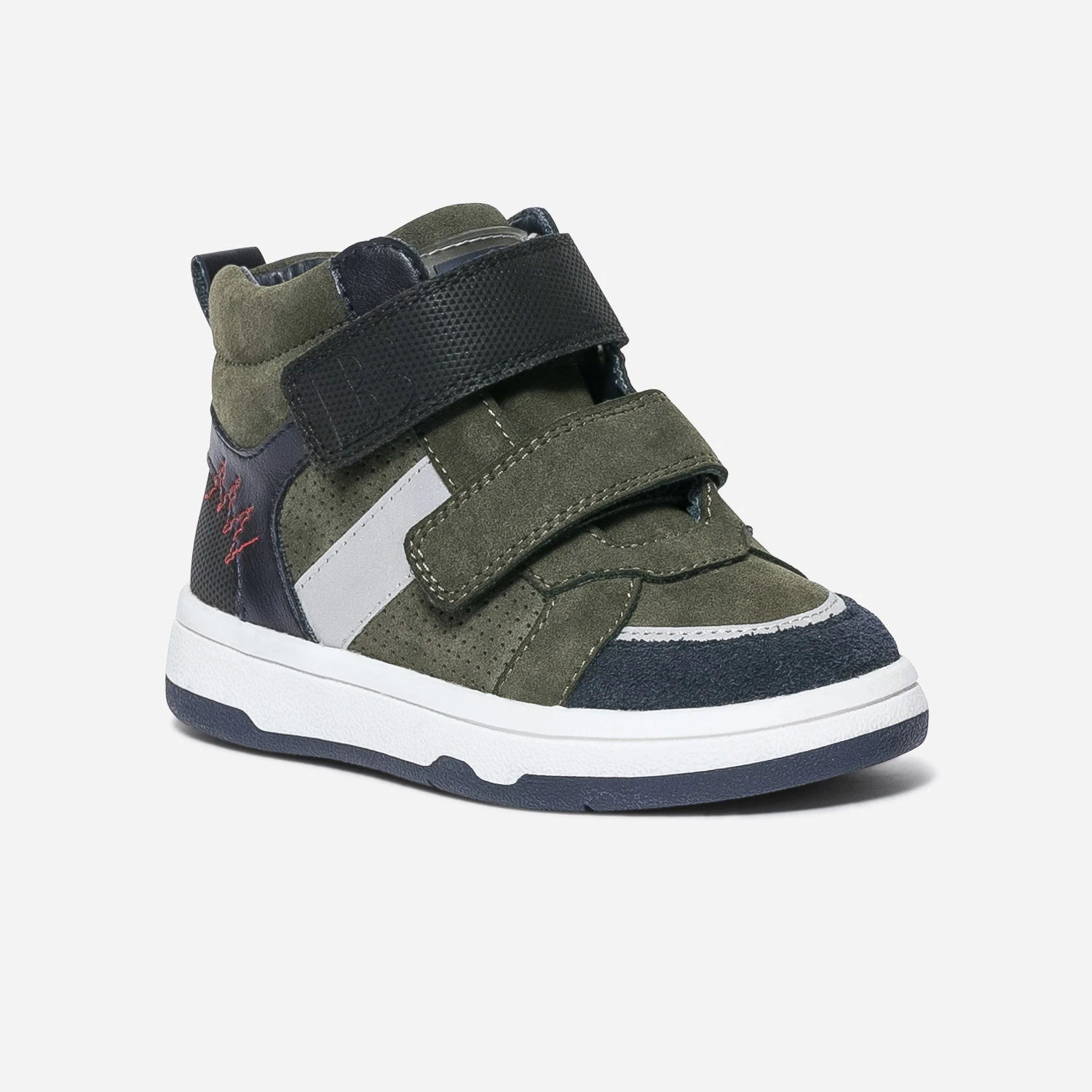 Baskets BUGGY Kaki à Double Scratchs 4 Baskets BUGGY Kaki à Double Scratchs – Image 2