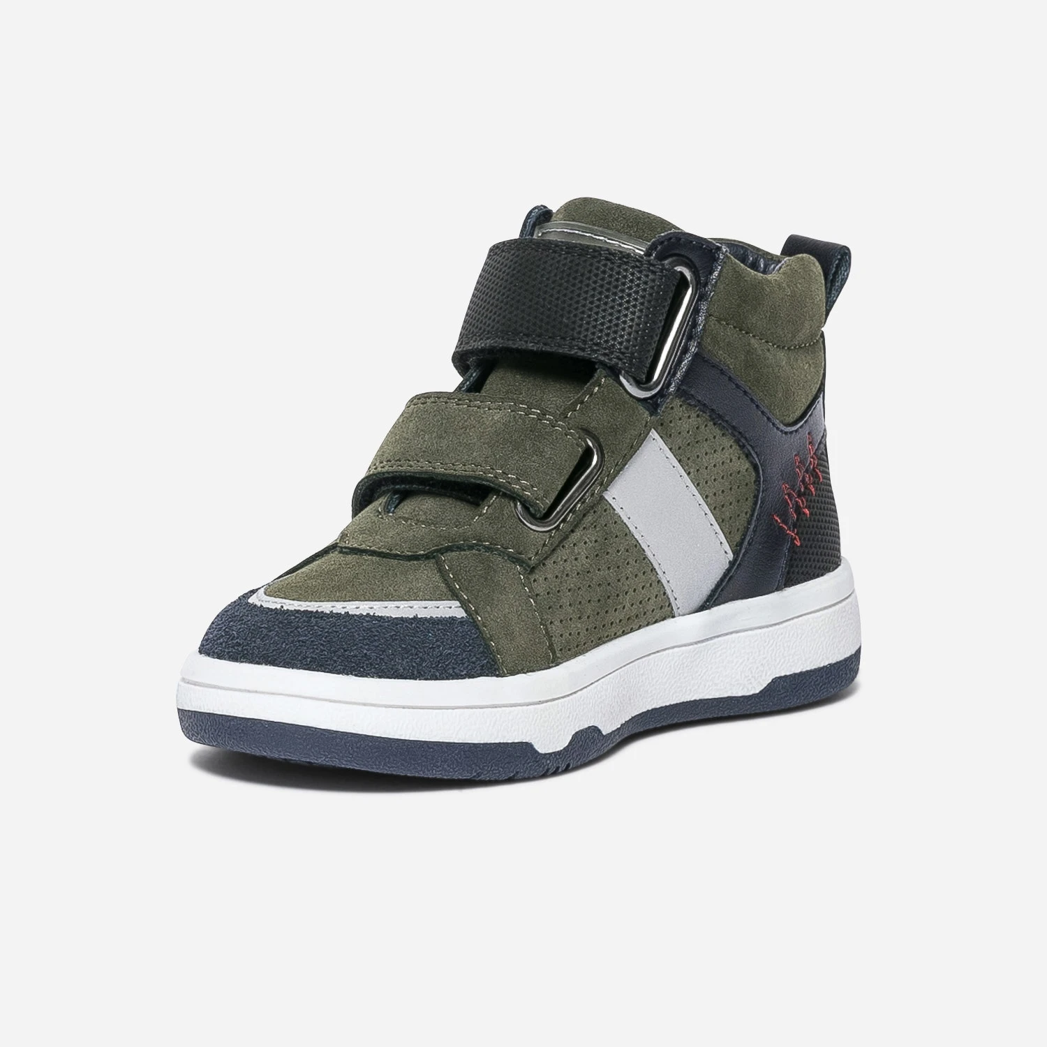 Baskets BUGGY Kaki à Double Scratchs 5 Baskets BUGGY Kaki à Double Scratchs – Image 3