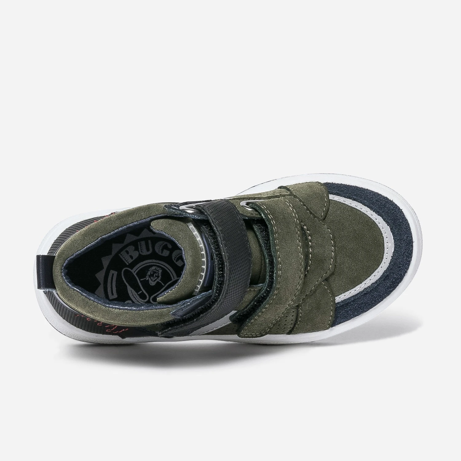 Baskets BUGGY Kaki à Double Scratchs 7 Baskets BUGGY Kaki à Double Scratchs – Image 5
