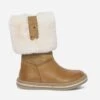 Botte Camel En Cuir à Revers Fourré -Caprices Chaussures Boutique WWWERM 10123810043 0
