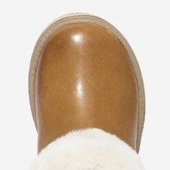 Botte Camel En Cuir à Revers Fourré -Caprices Chaussures Boutique WWWERM 10123810043 4