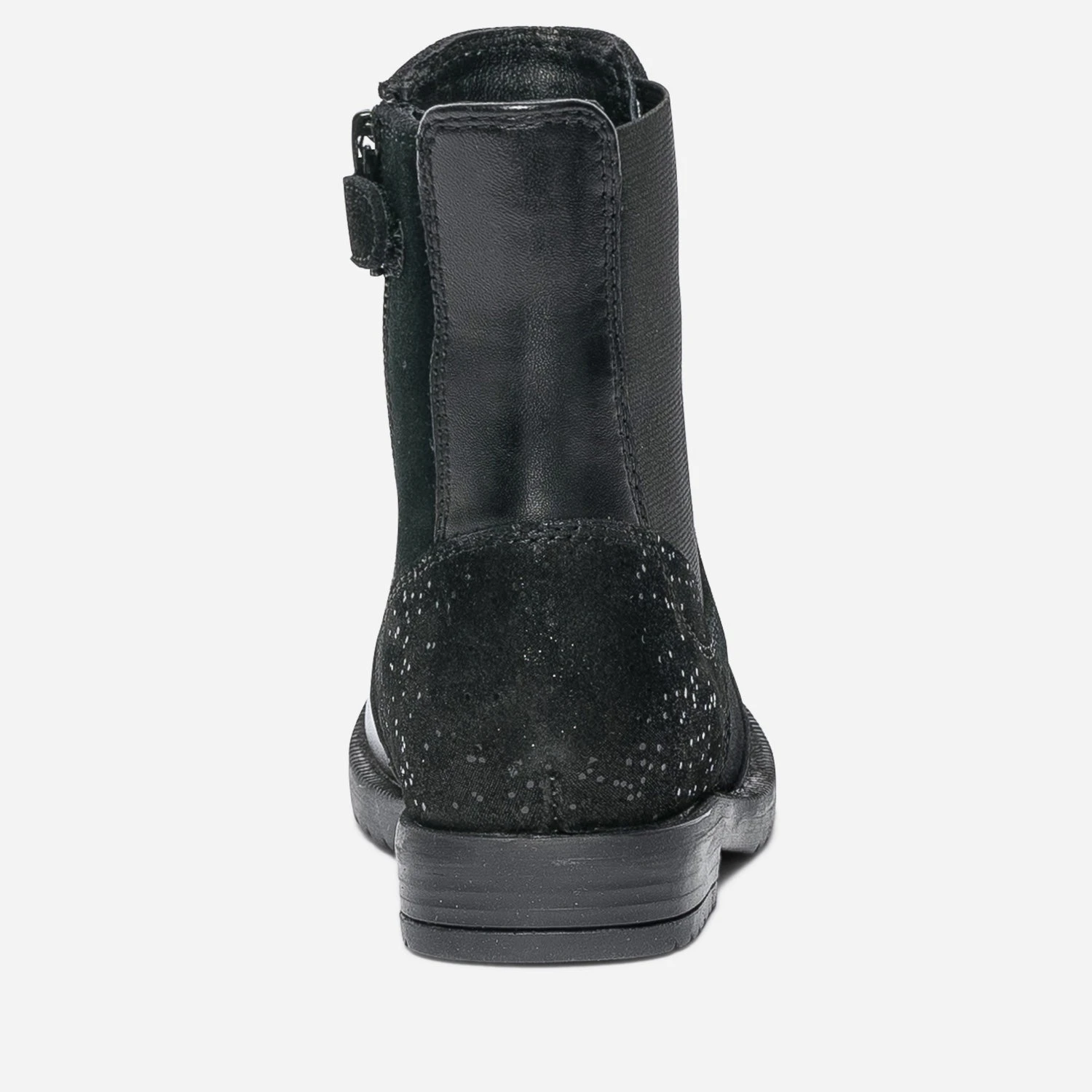 Boots Noir En Cuir Et Cuir Velours 6 Boots Noir En Cuir Et Cuir Velours – Image 4