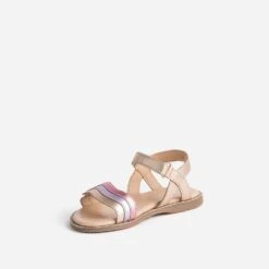 Sandale BUGGY Rose Cuivré Cuir Bride Tricolore -Caprices Chaussures Boutique WWWERM 10123830013 2