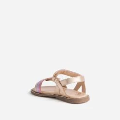 Sandale BUGGY Rose Cuivré Cuir Bride Tricolore -Caprices Chaussures Boutique WWWERM 10123830013 3