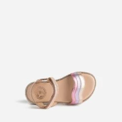 Sandale BUGGY Rose Cuivré Cuir Bride Tricolore -Caprices Chaussures Boutique WWWERM 10123830013 4