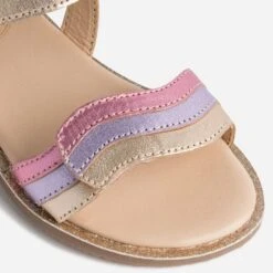 Sandale BUGGY Rose Cuivré Cuir Bride Tricolore -Caprices Chaussures Boutique WWWERM 10123830013 5