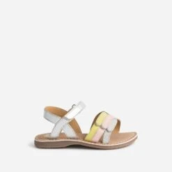 Sandale BUGGY Iridescente, Jaune Et Rose à Scratch