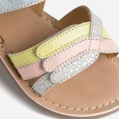 Sandale BUGGY Iridescente, Jaune Et Rose à Scratch -Caprices Chaussures Boutique WWWERM 10123830014 5