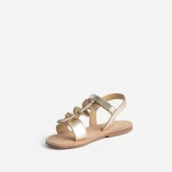 Sandale Dorée En Cuir Avec Volant 10 Sandale Dorée En Cuir Avec Volant -Caprices Chaussures Boutique WWWERM 10123830024 2