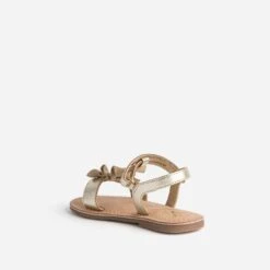 Sandale Dorée En Cuir Avec Volant 11 Sandale Dorée En Cuir Avec Volant -Caprices Chaussures Boutique WWWERM 10123830024 3