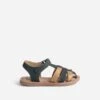 Sandale BUGGY Marine Et Marron En Cuir -Caprices Chaussures Boutique WWWERM 10123830025 0