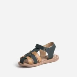Sandale BUGGY Marine Et Marron En Cuir -Caprices Chaussures Boutique WWWERM 10123830025 2