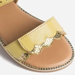 Sandale BUGGY Jaune En Cuir Verni -Caprices Chaussures Boutique WWWERM 10123830030 5