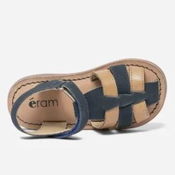 Sandale Marine Et Camel En Cuir à Scratch 10 Sandale Marine Et Camel En Cuir à Scratch -Caprices Chaussures Boutique WWWERM 10123830186 3