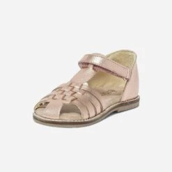 Sandale Rose Cuivré à Bout Fermé En Cuir -Caprices Chaussures Boutique WWWERM 10123830193 2