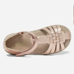 Sandale Rose Cuivré à Bout Fermé En Cuir -Caprices Chaussures Boutique WWWERM 10123830193 3