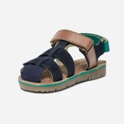 Sandale Marine, Camel Et Vert Bi Matière à Scratchs 9 Sandale Marine, Camel Et Vert Bi Matière à Scratchs -Caprices Chaussures Boutique WWWERM 10123830194 2