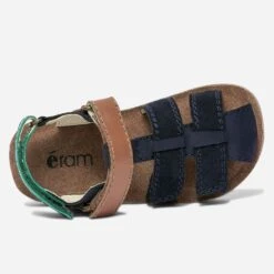 Sandale Marine, Camel Et Vert Bi Matière à Scratchs 10 Sandale Marine, Camel Et Vert Bi Matière à Scratchs -Caprices Chaussures Boutique WWWERM 10123830194 3