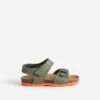 Sandale Anatomique BUGGY Kaki Cuir Semelle Orange -Caprices Chaussures Boutique WWWERM 10123830204 0