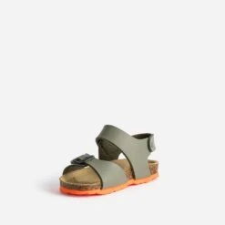 Sandale Anatomique BUGGY Kaki Cuir Semelle Orange -Caprices Chaussures Boutique WWWERM 10123830204 2