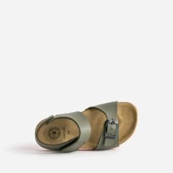 Sandale Anatomique BUGGY Kaki Cuir Semelle Orange -Caprices Chaussures Boutique WWWERM 10123830204 4