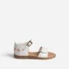 Sandale BUGGY Blanche Broderies Cœurs -Caprices Chaussures Boutique WWWERM 10123830208 0