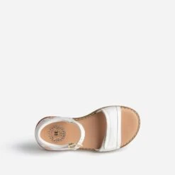 Sandale BUGGY Blanche Broderies Cœurs -Caprices Chaussures Boutique WWWERM 10123830208 4