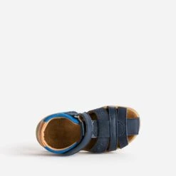 Sandale BUGGY Marine, Bleue Et Camel Cuir Velours 11 Sandale BUGGY Marine, Bleue Et Camel Cuir Velours -Caprices Chaussures Boutique WWWERM 10123830209 4