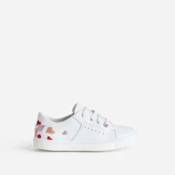 Tennis BUGGY Blanche Broderies Cœurs