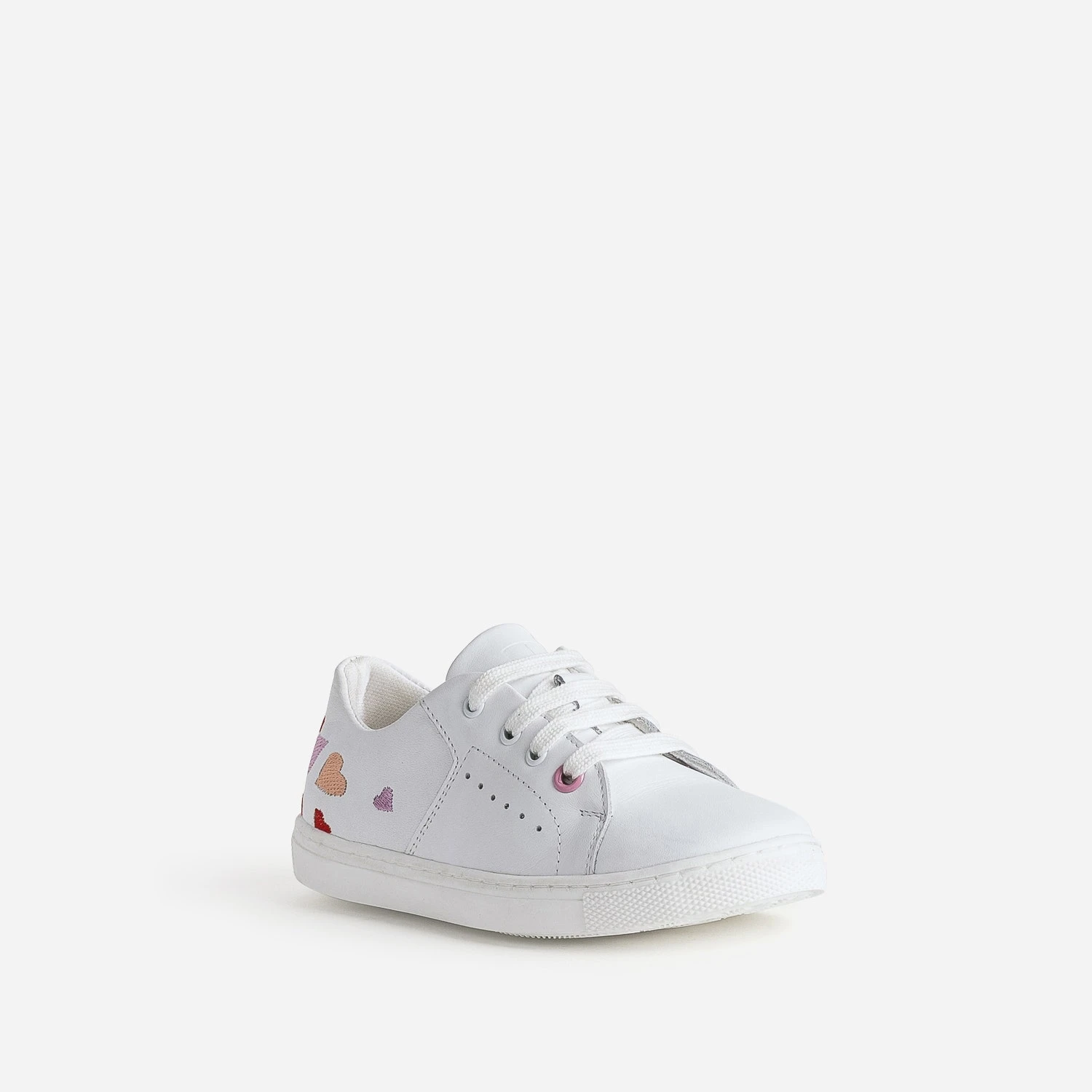 Tennis BUGGY Blanche Broderies Cœurs 4 Tennis BUGGY Blanche Broderies Cœurs – Image 2