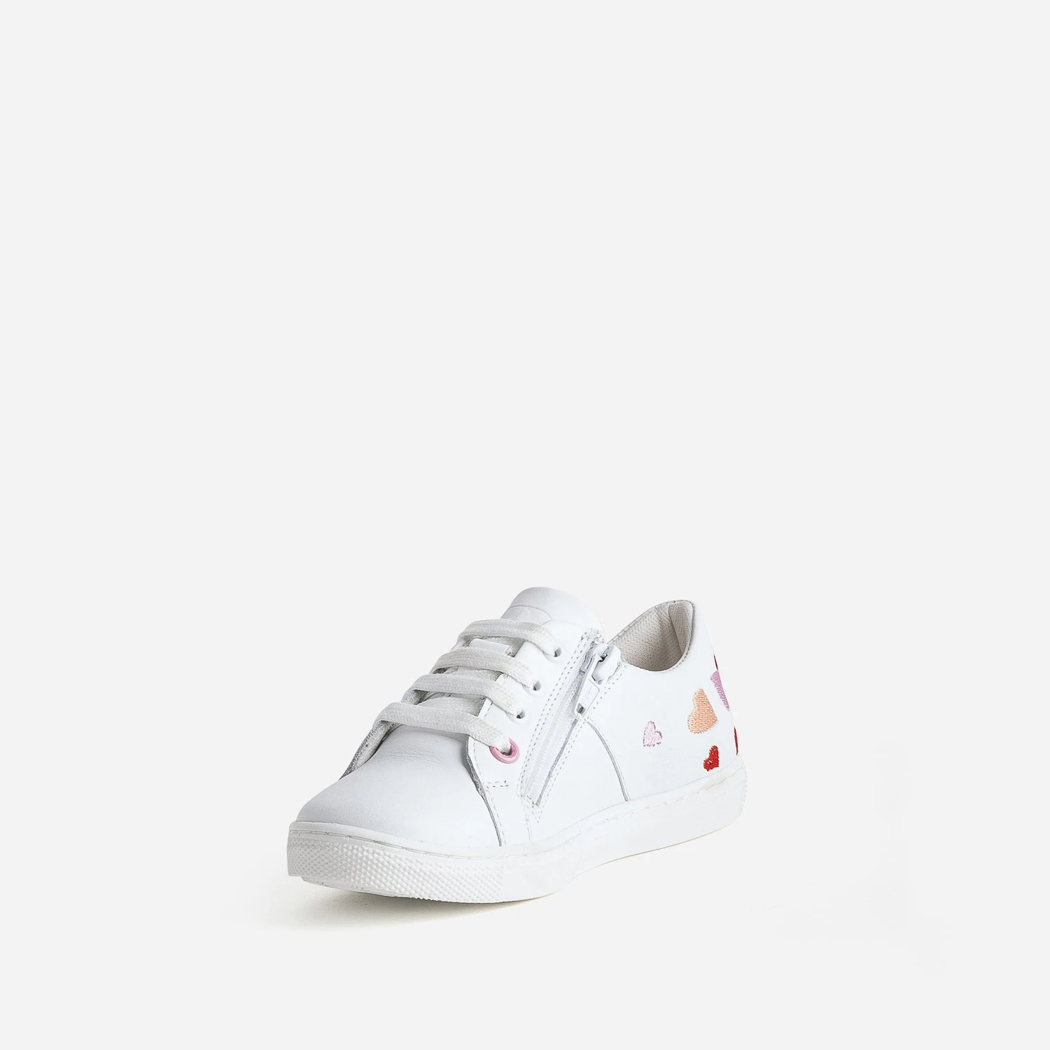 Tennis BUGGY Blanche Broderies Cœurs 5 Tennis BUGGY Blanche Broderies Cœurs – Image 3