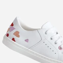 Tennis BUGGY Blanche Broderies Cœurs 13 Tennis BUGGY Blanche Broderies Cœurs -Caprices Chaussures Boutique WWWERM 10124320001 5