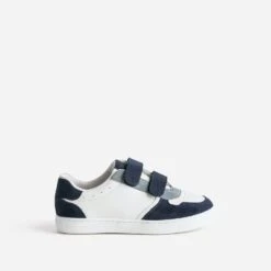 Tennis BUGGY Blanche, Marine, Bleu Grisé