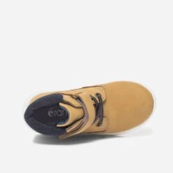 Boots Jaune En Cuir Et Velours Marine -Caprices Chaussures Boutique WWWERM 10124320056 4