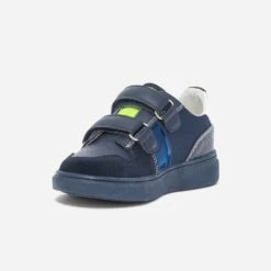 Tennis BUGGY Bleu Marine Et Jaune Fluo -Caprices Chaussures Boutique WWWERM 10124320060 2