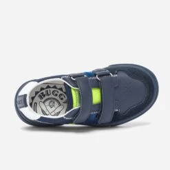 Tennis BUGGY Bleu Marine Et Jaune Fluo -Caprices Chaussures Boutique WWWERM 10124320060 4