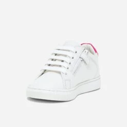 Tennis BUGGY Blanche En Cuir à Contrefort Rose Fluo Verni 10 Tennis BUGGY Blanche En Cuir à Contrefort Rose Fluo Verni -Caprices Chaussures Boutique WWWERM 10124320064 2