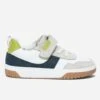 Tennis BUGGY Blanc, Gris, Bleu Et Vert En Cuir -Caprices Chaussures Boutique WWWERM 10124320069 0