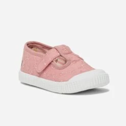 Tennis Salomé BUGGY Rose En Toile Brodée -Caprices Chaussures Boutique WWWERM 10124330054 1