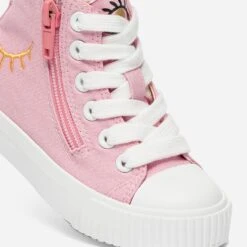 Basket BUGGY Rose En Toile à Motifs Yeux -Caprices Chaussures Boutique WWWERM 10124330055 5