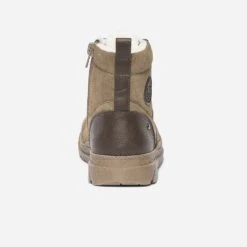 Boots à Lacet BUGGY Taupe Suédé Et Fourré -Caprices Chaussures Boutique WWWERM 10132010073 3