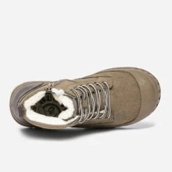 Boots à Lacet BUGGY Taupe Suédé Et Fourré -Caprices Chaussures Boutique WWWERM 10132010073 4