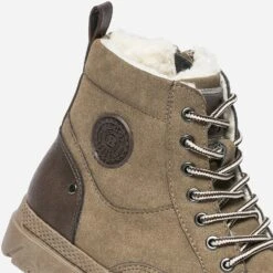 Boots à Lacet BUGGY Taupe Suédé Et Fourré -Caprices Chaussures Boutique WWWERM 10132010073 5