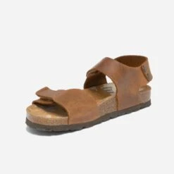 Sandale Anatomique Marron En Cuir à Scratchs -Caprices Chaussures Boutique WWWERM 10133830039 2