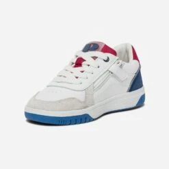 Tennis BUGGY Blanche, Grise, Rouge Et Bleue -Caprices Chaussures Boutique WWWERM 10134320042 2