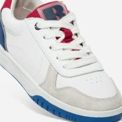 Tennis BUGGY Blanche, Grise, Rouge Et Bleue -Caprices Chaussures Boutique WWWERM 10134320042 5