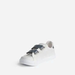 Tennis BUGGY Blanche à Scratchs Marine -Caprices Chaussures Boutique WWWERM 10134320045 2