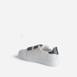 Tennis BUGGY Blanche à Scratchs Marine -Caprices Chaussures Boutique WWWERM 10134320045 3