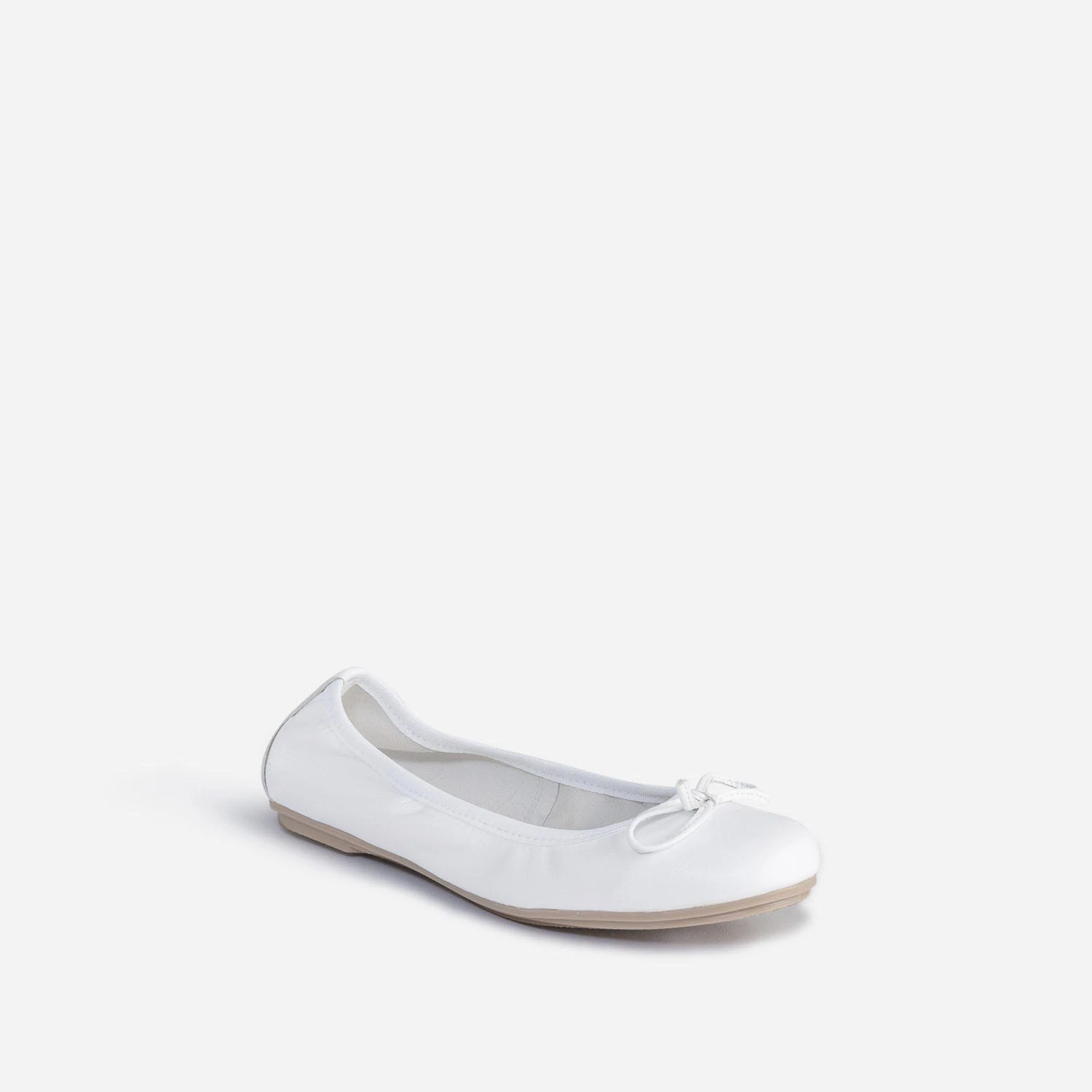 Ballerine BUGGY Blanche En Cuir 4 Ballerine BUGGY Blanche En Cuir – Image 2