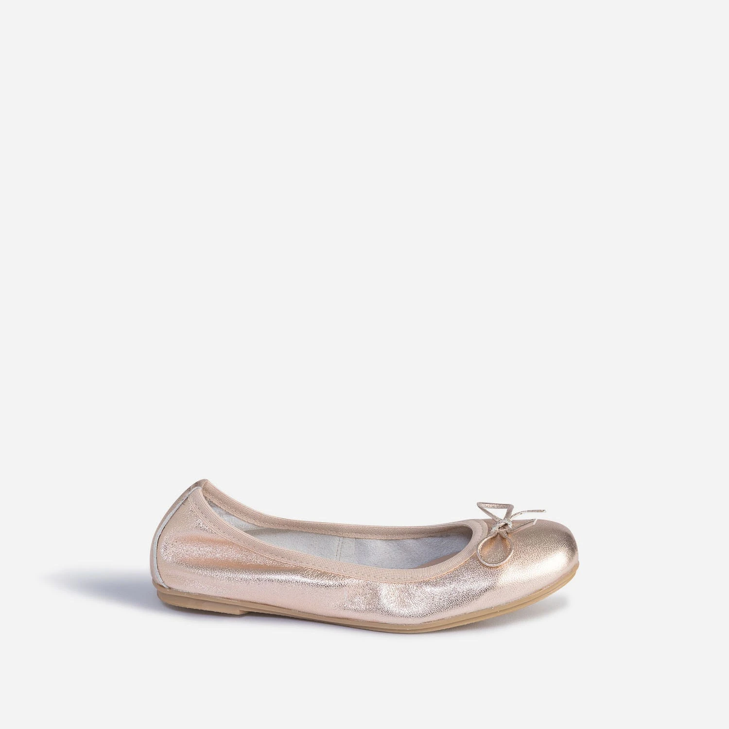 Ballerine BUGGY Rose Cuivré En Cuir 3 Ballerine BUGGY Rose Cuivré En Cuir